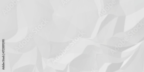 Crumple crushed aged white obsolete rumple craft design. wrinkle ripped creased white crumple aged closeup recycled document grunge paper background.	