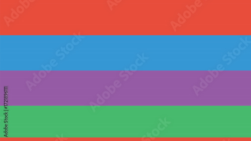 Abstract gradient stripe background with vibrant red green blue and purple hues soft blending for modern design
