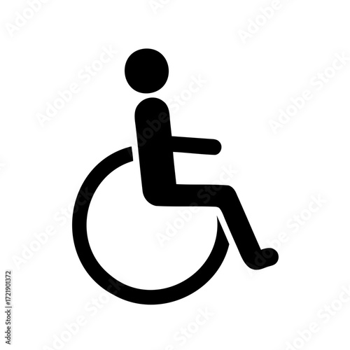 Iconic Wheelchair Accessibility Symbol for Disabled Access and Inclusivity Efforts