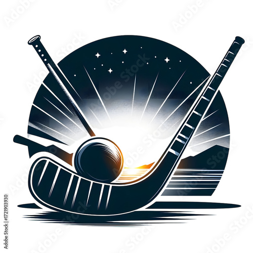 Hockey equipment illustration, hockey, hockey equipment.