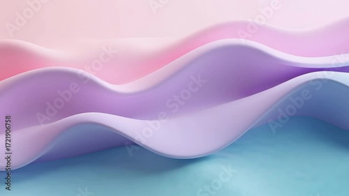Fluid Gradient with Soft Waves – Abstract Background