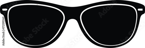 sunglasses vector, eyewear silhouette illustration  