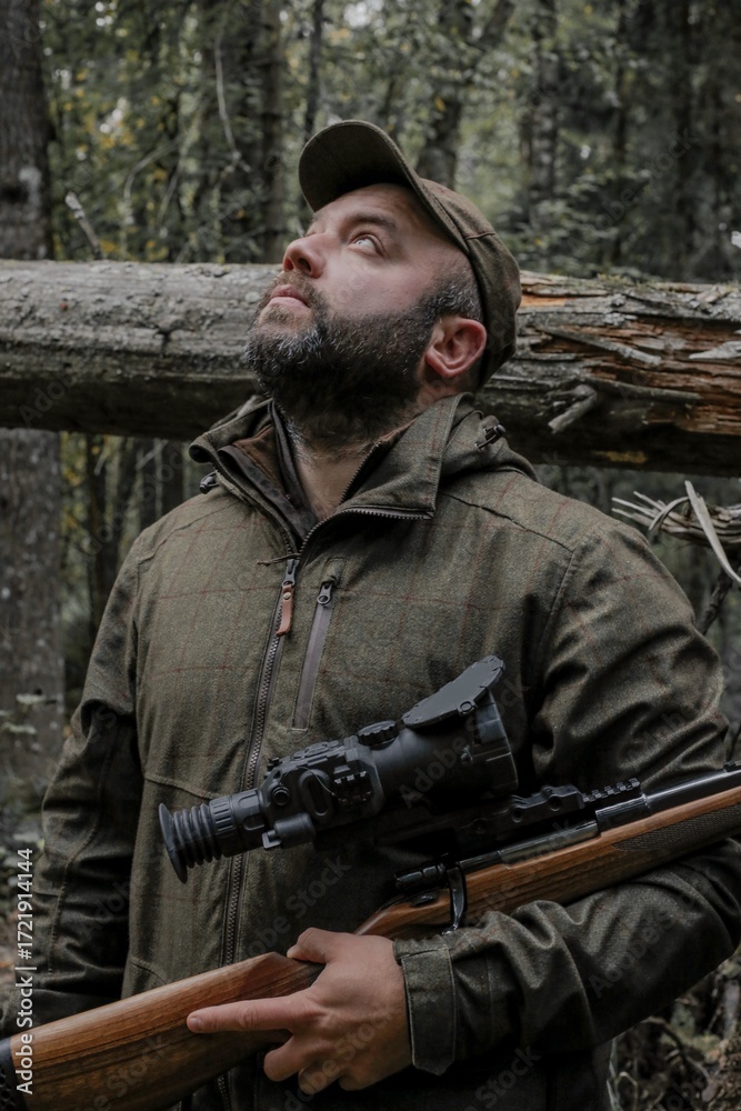 Obraz premium Hunter man