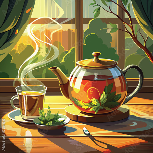 ultra macro shot of a crystal clear glass