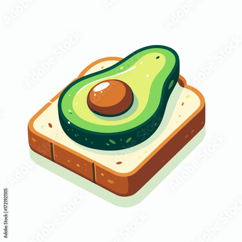 Avocado toast slice