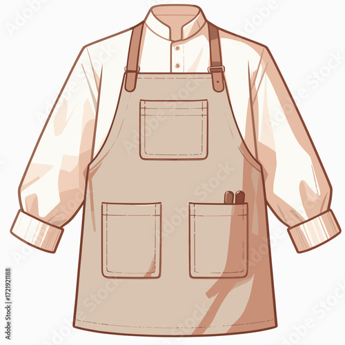 Apron with pockets