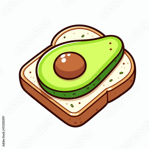 Avocado toast slice
