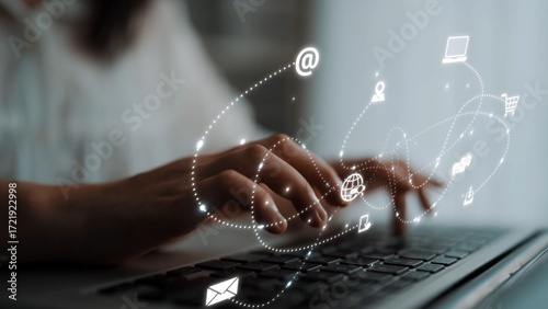 Photos Omnichannel marketing journey showing interaction across media, email, messaging