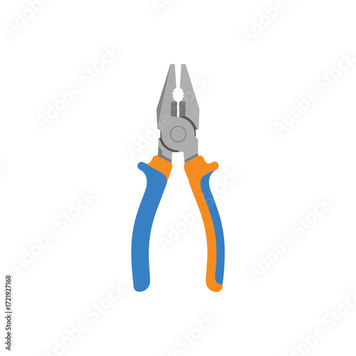 pliers on white background