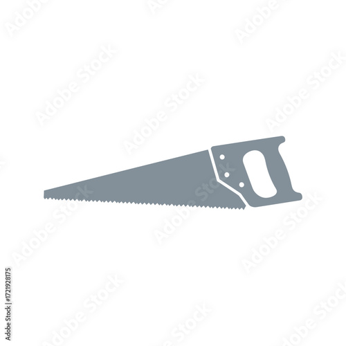 chainsaw on white background