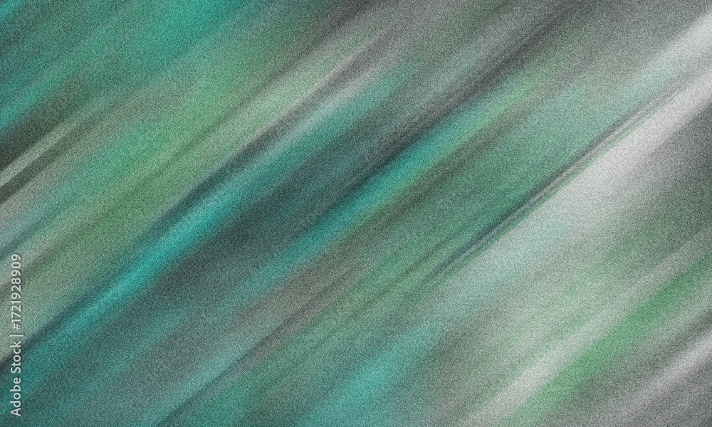Obraz premium Abstract Diagonal Streaks in Teal and Gray with Grain