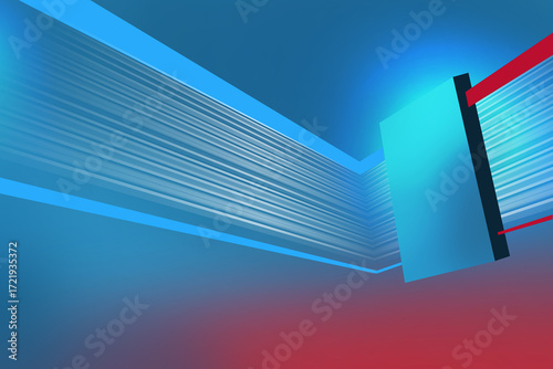 Tableau sur toile News background with transition effects