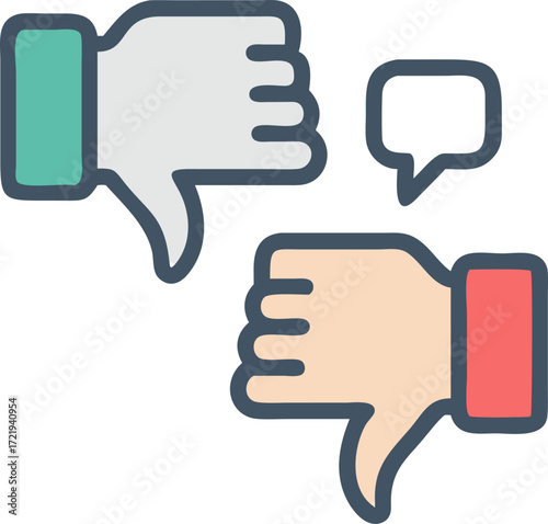 Disagreeing icon