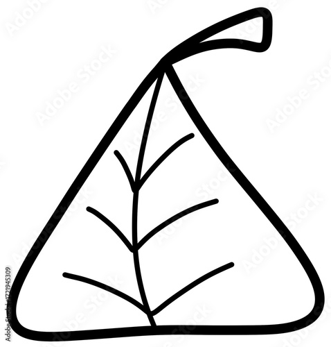 Triangle Leaf Outline