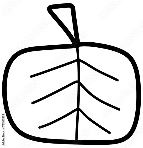 Square Leaf Outline