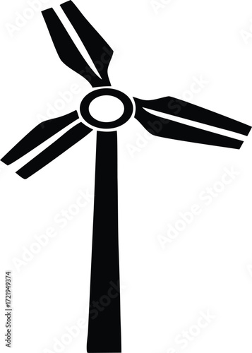 Modern wind turbine generating clean renewable energy and sustainable power production for a greener future environment