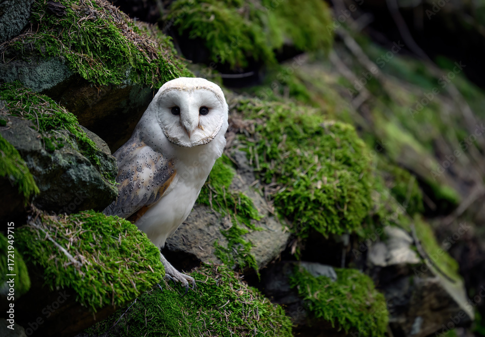 Fototapeta premium Barn owl close up ( Tyto alba )