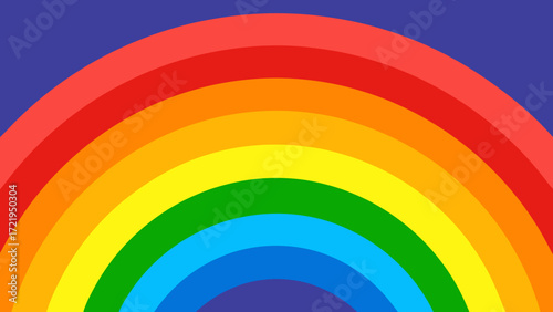 Abstract, colorful vector background with bright rainbow lines and shapes
