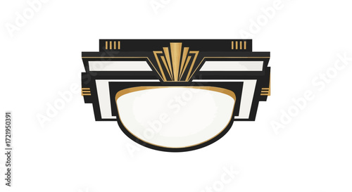 Elegant art deco design template, luxurious and sophisticated style