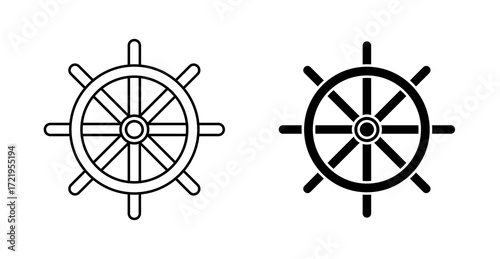 Boat Steering Wheel Icon