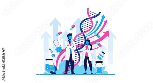 Advancements in genetic research and biotechnology driving innovation in healthcare and life sciences.