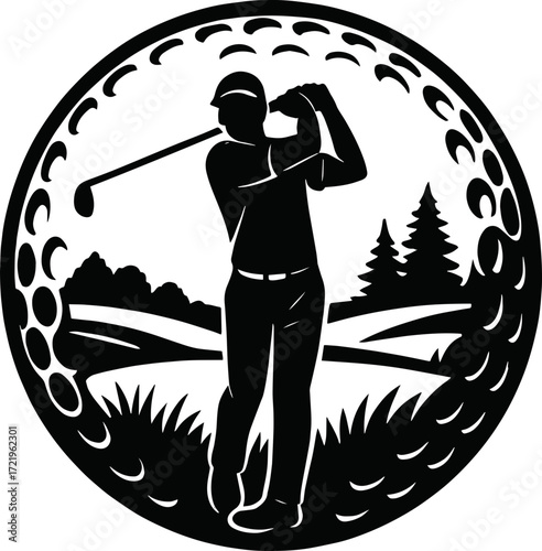 Golfer SVG Cut Files for Cricut & Silhouette