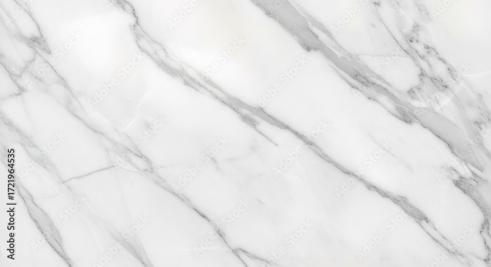 Fototapeta premium Elegant White Marble Texture with Grey Veins, Detailed Surface P