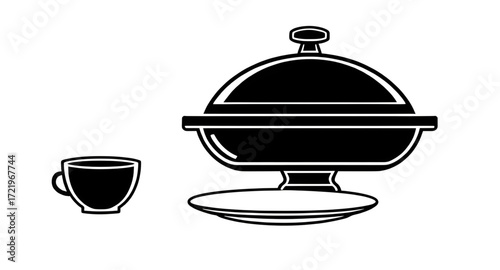 cartoon restaurant service, kitchenware cloche, cloche utensil, dining dome cartoon, cartoon serving dish, cloche design, cloche clipart, open cloche cartoon, closed cloche cartoon, cloche food cartoo