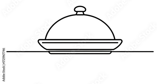 covered food cartoon, cloche artwork, cartoon restaurant service, kitchenware cloche, cloche utensil, dining dome cartoon, cartoon serving dish, cloche design, cloche clipart, open cloche cartoon, clo