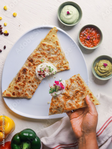 quesadilla on plate