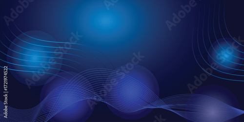 Abstract dark blue abstract background with glowing blue gradient geometric lines. geometric lines.  modern technology background with glowing blue stripes