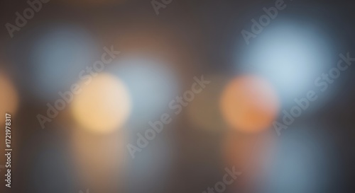 Abstract bokeh lights background with warm and cool tones
