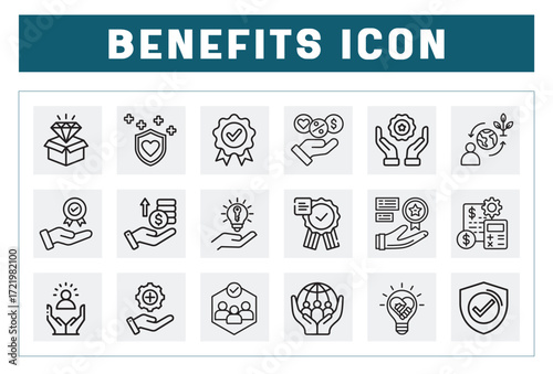 Benefit icon and icon pack