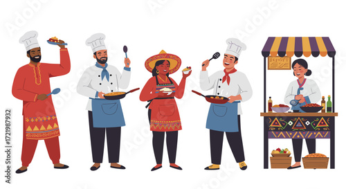 Diverse Chefs Collaborate at International Food Fair Celebration of Culture