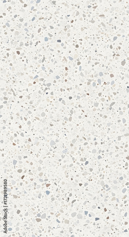 Naklejka premium Light terrazzo texture background with small chips and neutral color palette design element