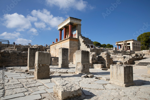 Ruins of Knossos Palace in Crete