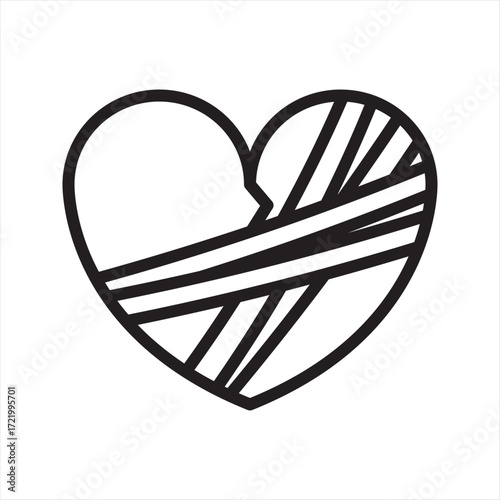 Forgiveness Letting go Simple Line Icon