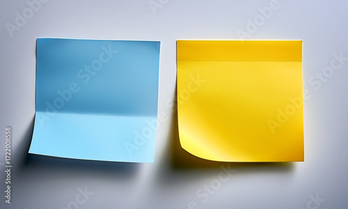 Hand Holding Yellow Sticky Note | Blank Memo Paper Isolated on White Background