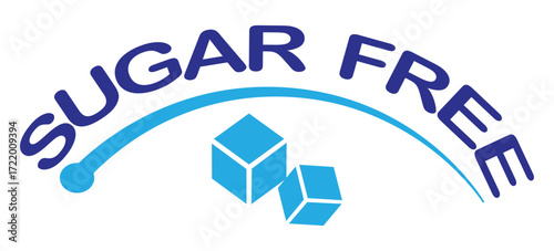 sugar free icon. no sugar added product label. healthy food sign. natural product and organic food badge. vector illustration and transparent PNG