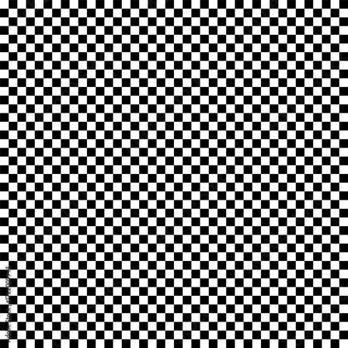 Checkered pattern. Black and white seamless texture.
