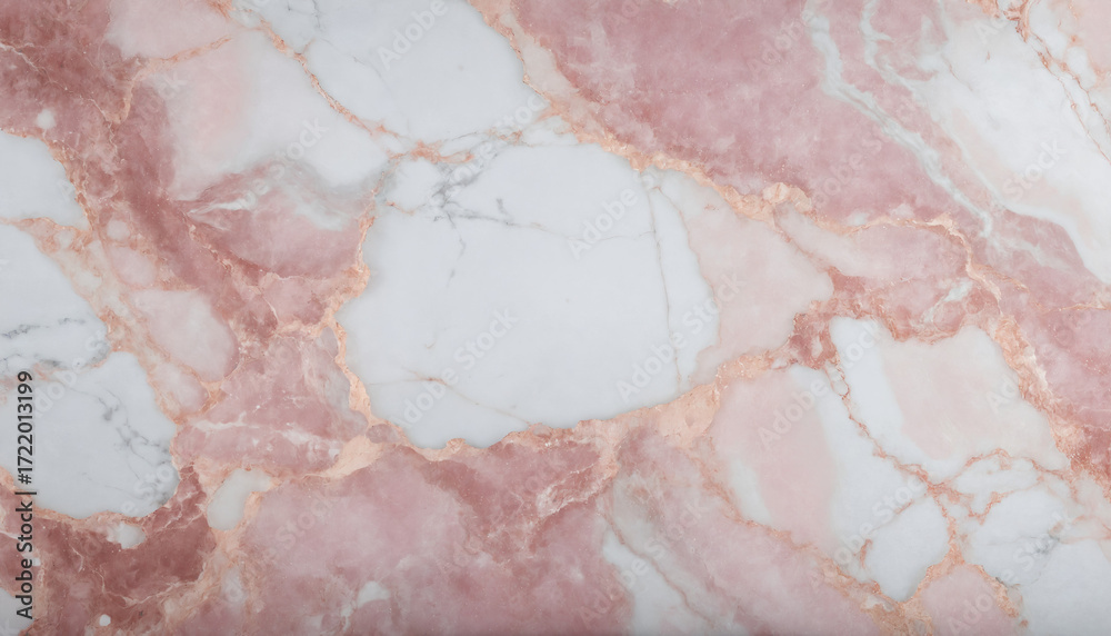 Fototapeta premium ピンクローズマーブル 3,ピンクと白のロマンティック大理石 3,Pink Rose Marble Texture 3