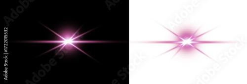 overlay pink glowing sparkle stars, PNG pink sparkle make your design glow