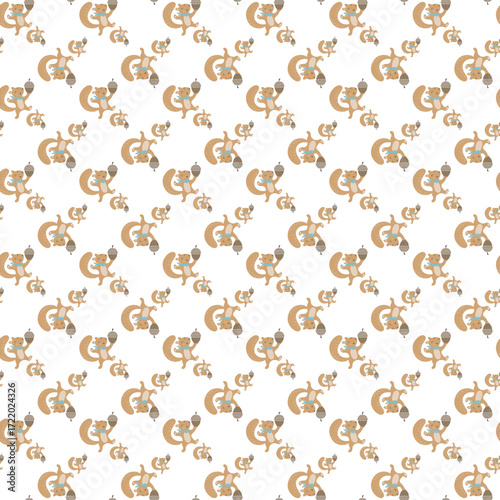 
Seamless childish pattern with cute farm animals creative kids texture