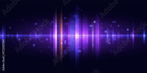 Abstract Digital EQ Equalizer. Sound Wave Design Element. Speaking Sound Wave Vector Illustration. Eps10