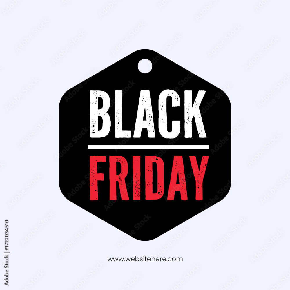 Obraz premium Black Friday, Black Friday Sale Template, Black Friday Discount Tag, Black Friday Banner, Offer, Coupon, Voucher, Clearance, Black Friday Marketing Flyer, Black Friday Vector Design