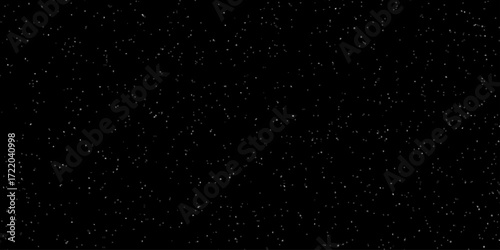 Winter black background for Christmas snowfall. White snow in the night sky. White snowflakes vector season winter Christmas.