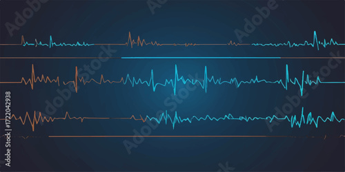A pulsating green heartbeat line on a medical monitor charts the rhythm of life