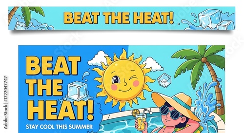 Beat the Heat Summer Fun Refreshing Cool Drinks.