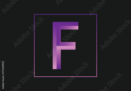 F letter design | letter vector