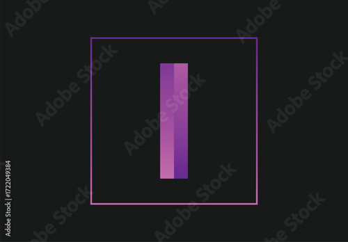 I letter design | letter vector
